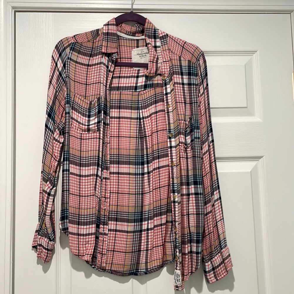 Abercrombie and Fitch Light Weight Vintage Flannel